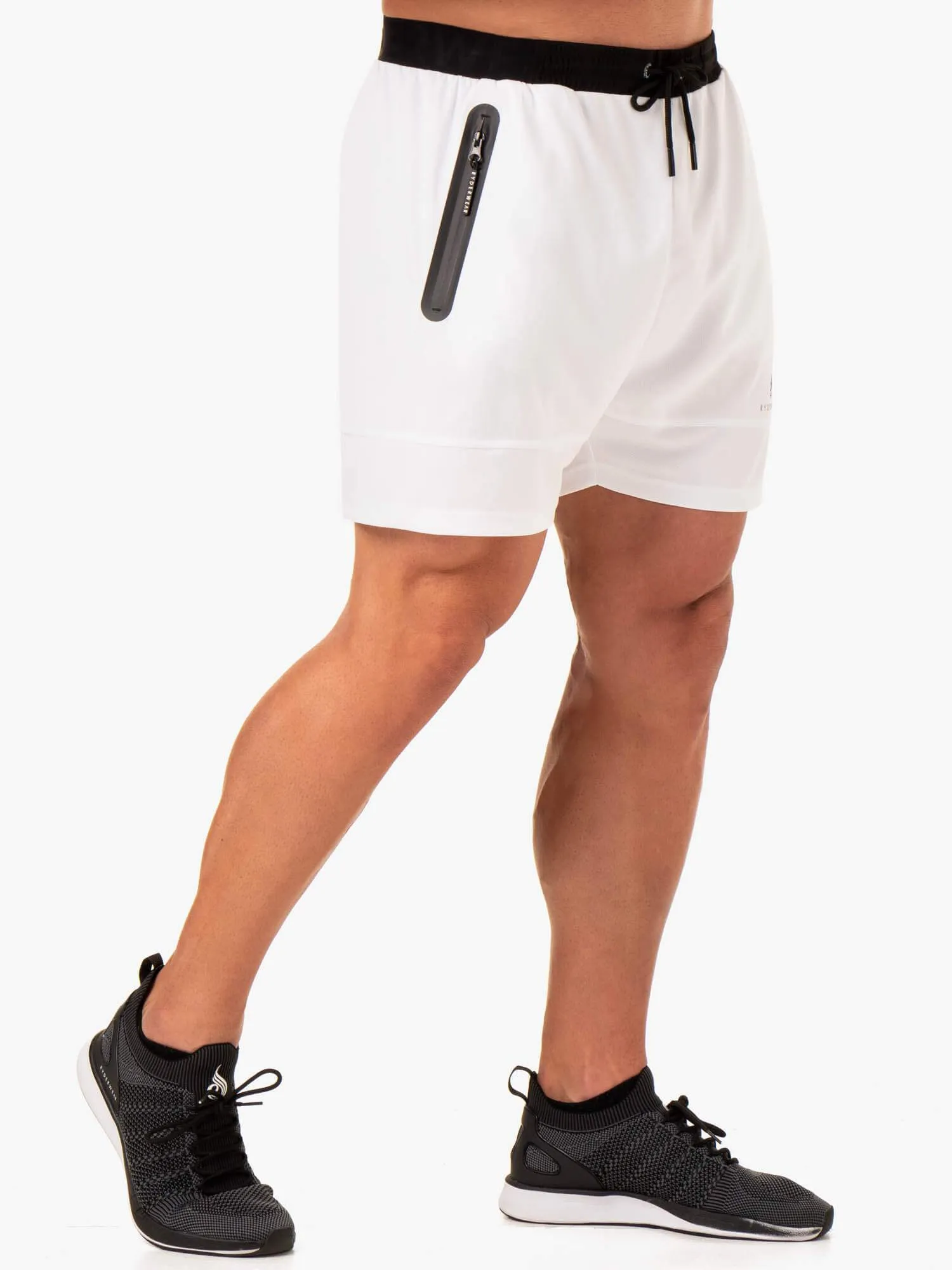 Action Mesh Short - White