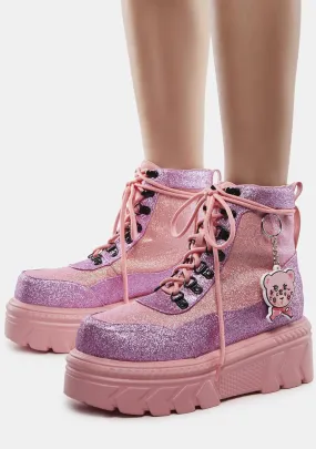 Addy The Baddy Bear Combat Boots