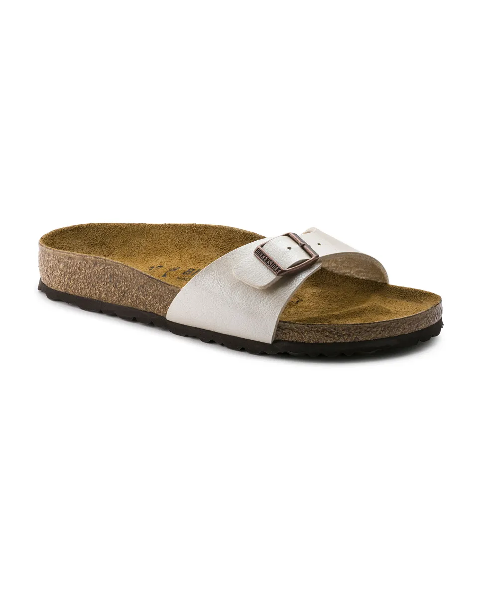 BIRKENSTOCK MADRID NARROW FIT IN PEARL WHITE