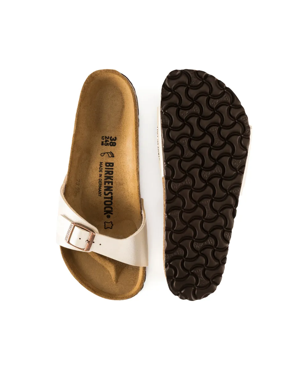 BIRKENSTOCK MADRID NARROW FIT IN PEARL WHITE