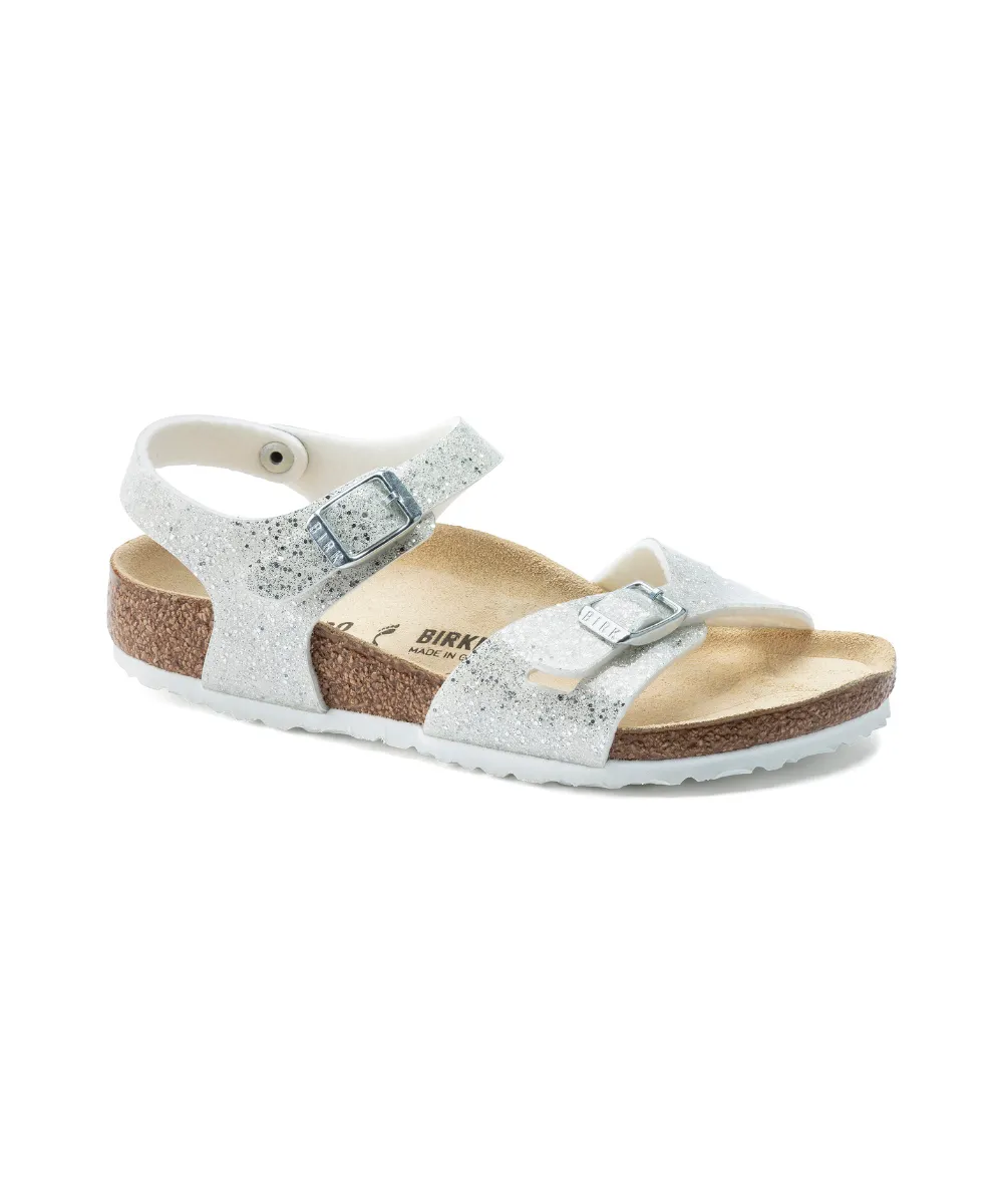 BIRKENSTOCK RIO KIDS FIT IN WHITE