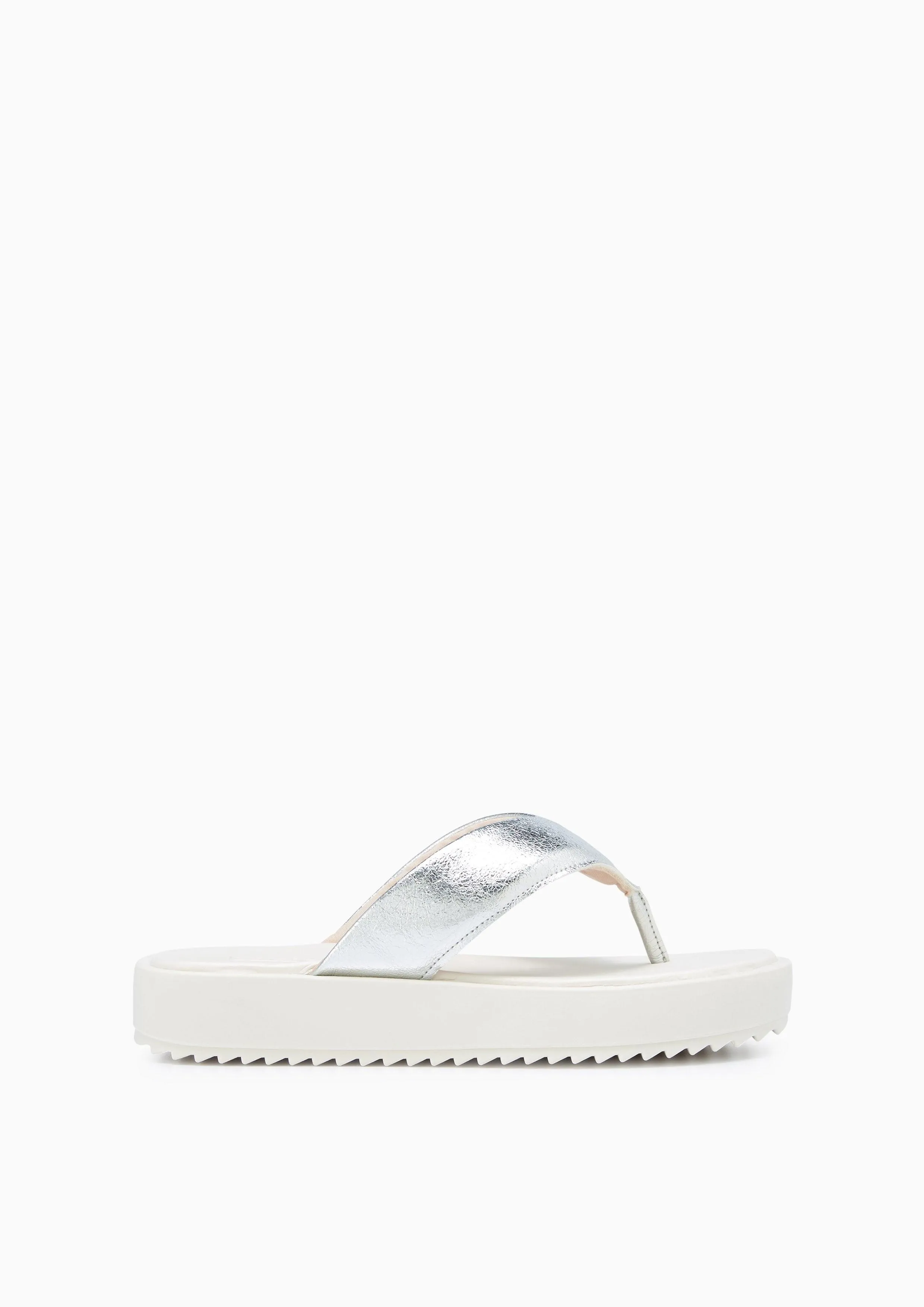 Bixby Platform Sandals Silver