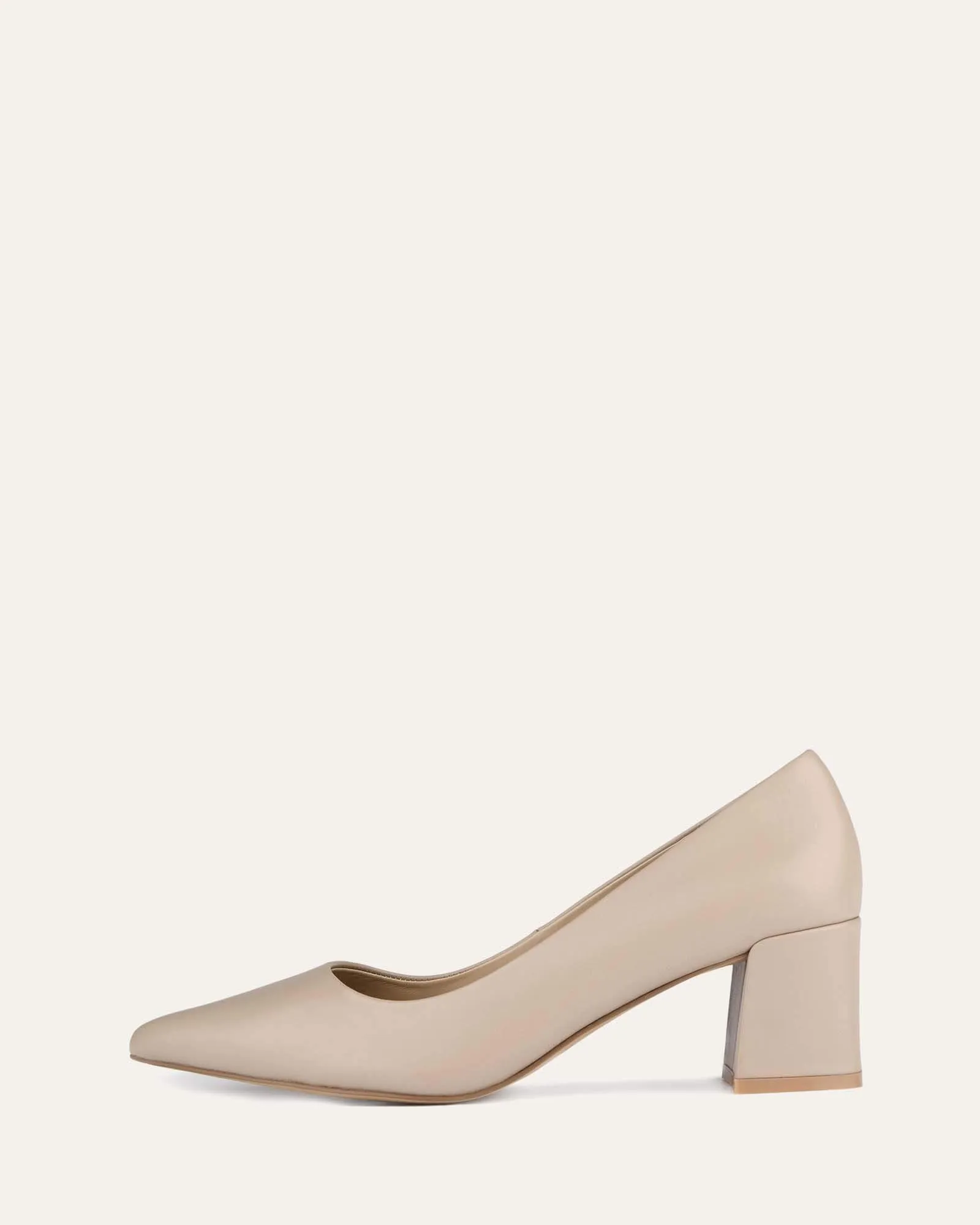 CARRINGTON LOW HEELS TAUPE LEATHER