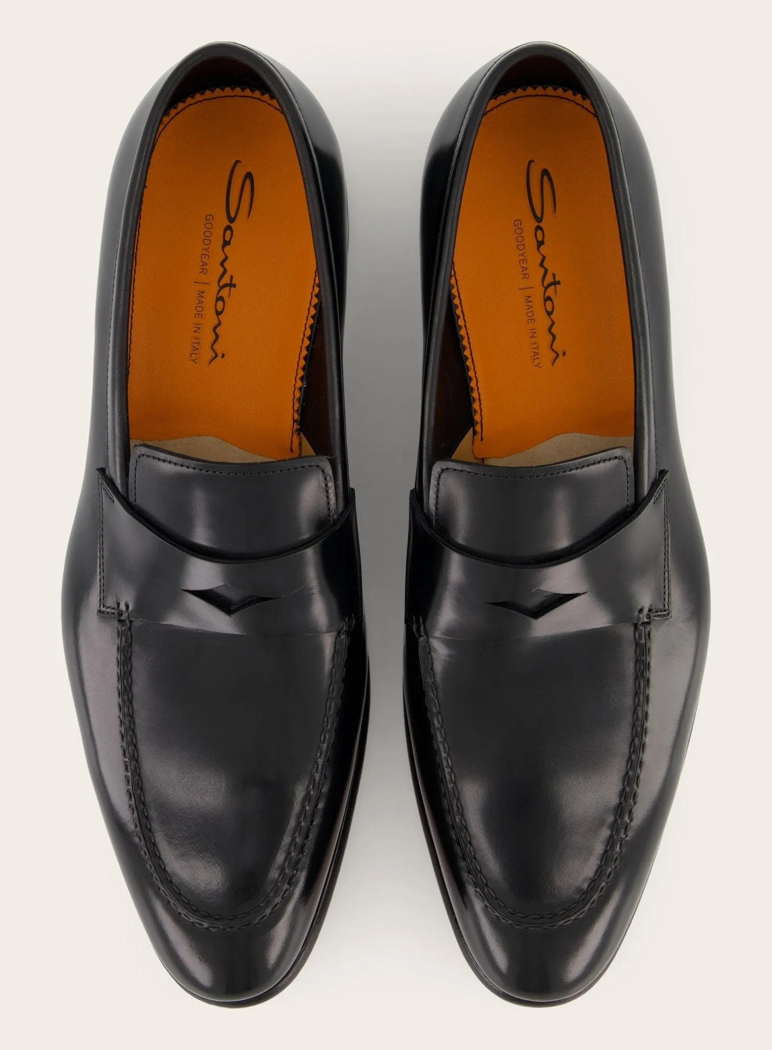 Carter penny loafers van leer