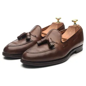 'Cavendish 2' Dark Brown Leather Tassel Loafers UK 7.5 E