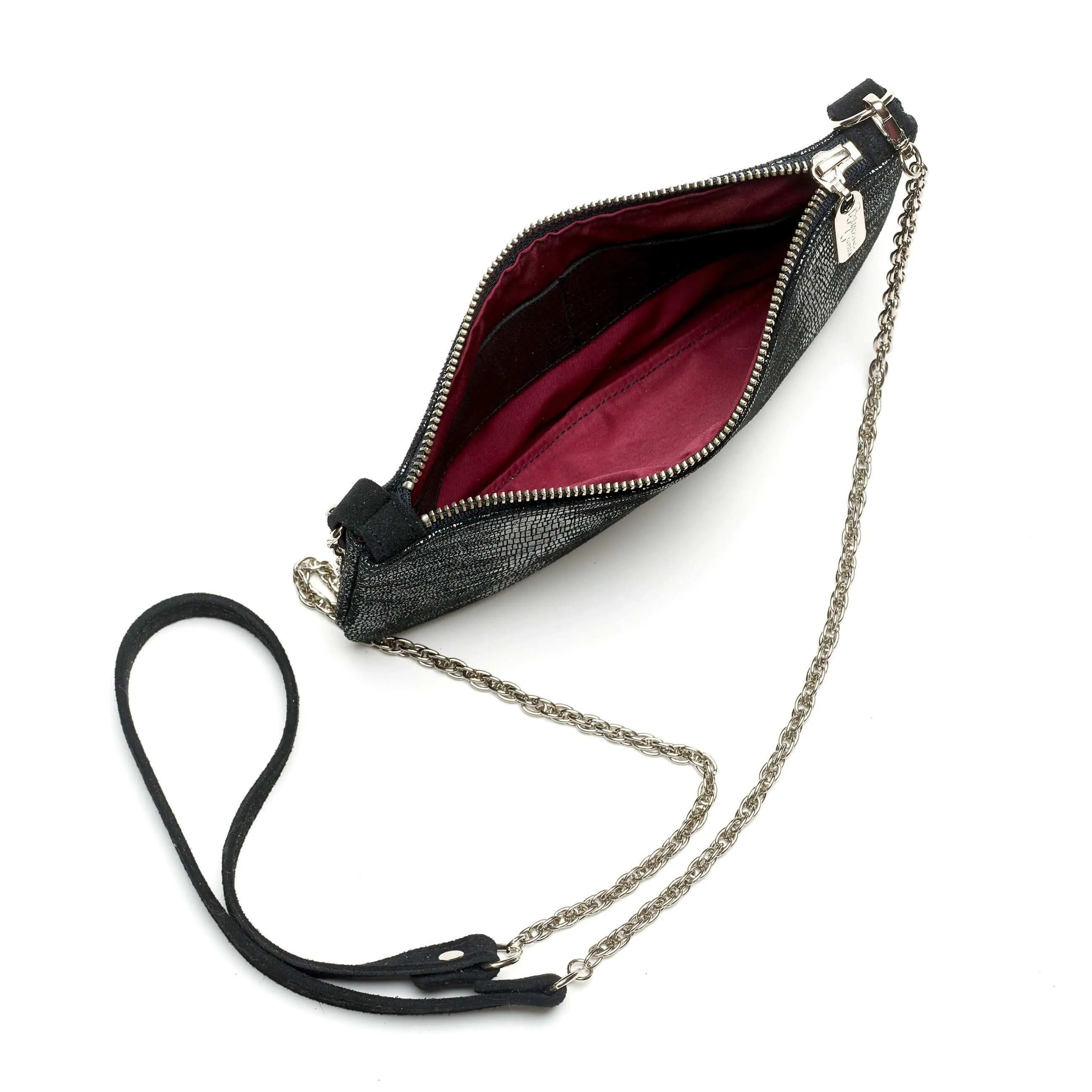 Cher Mini Crossbody - Black Lizard