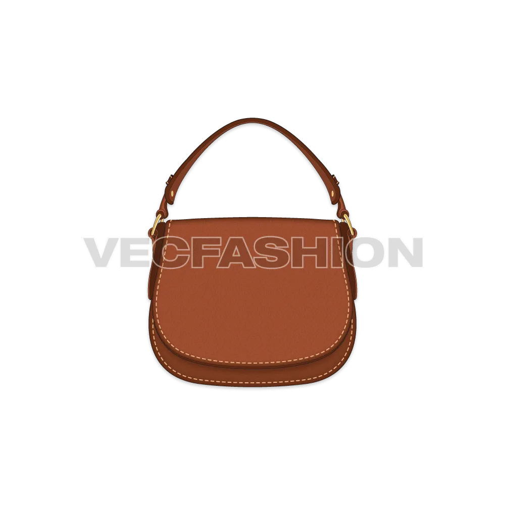 Classic Leather Saddle Bag