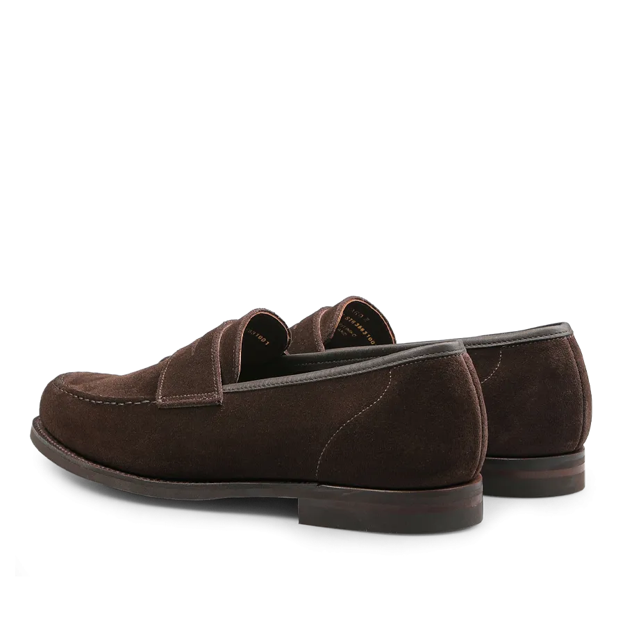 Dark Brown Suede Leather Harvard II Loafers