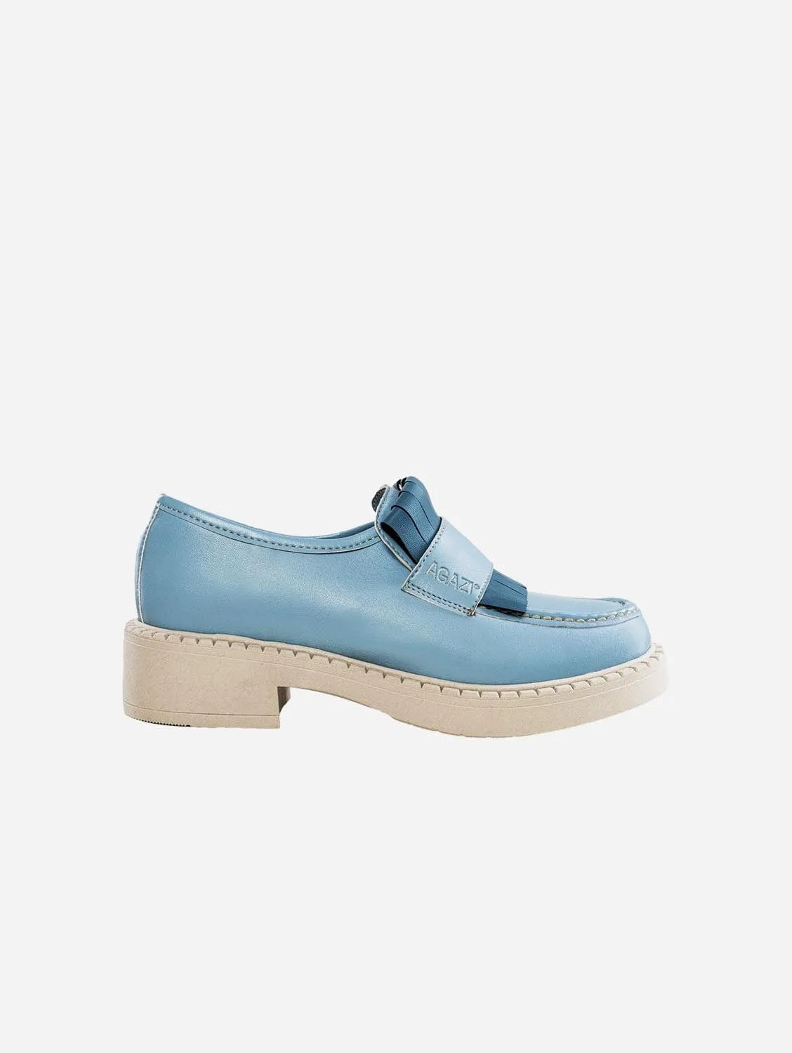 Diane Women's  3 in 1 Apple Leather Vegan Loafers | Sky Blue