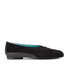 GRACE BLACK SUEDE NARROW