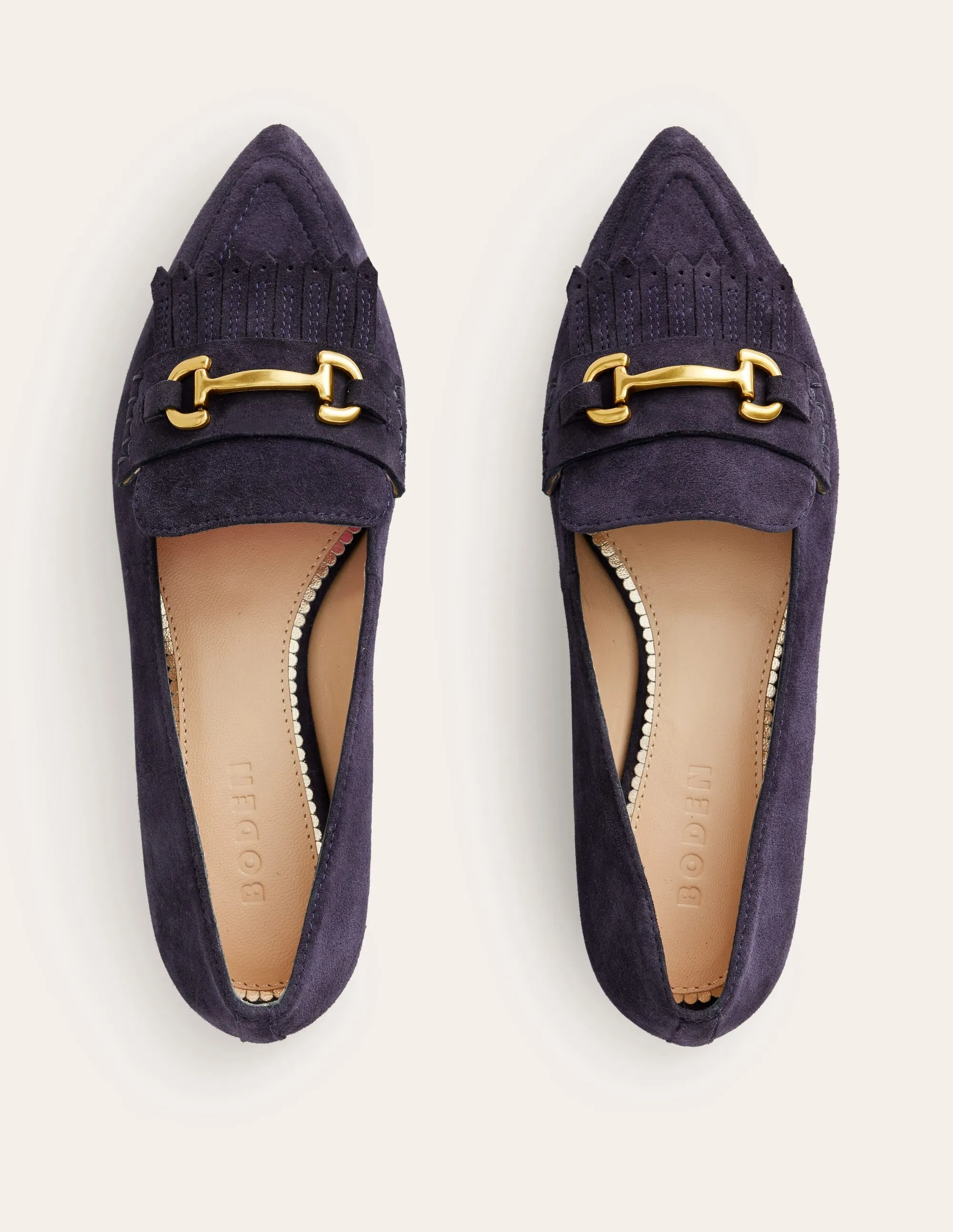 Iris Ghillie Loafers-Navy Suede