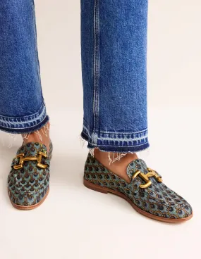 Iris Snaffle Loafers-Jacquard