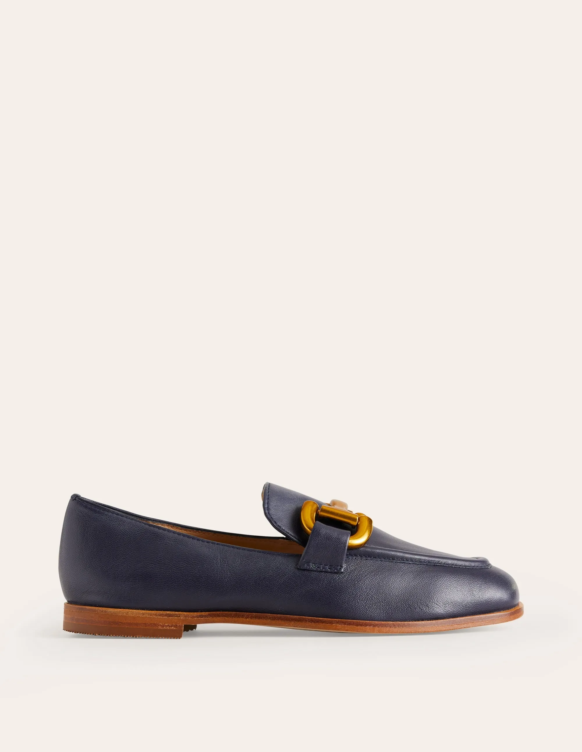 Iris Snaffle Loafers-Navy