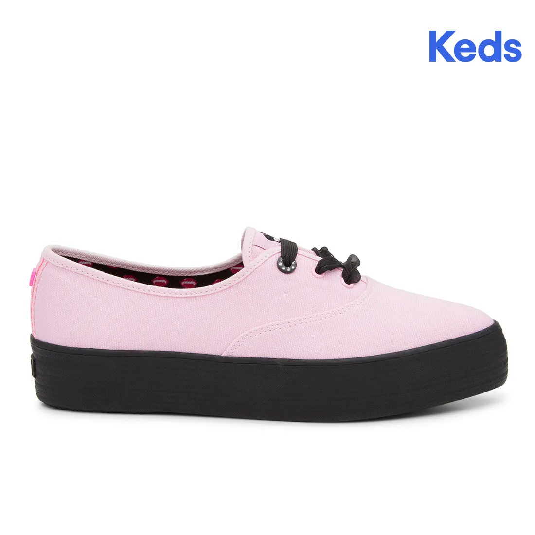 Keds Womens' Monster High Point Canvas Pink/Black (WF68317)