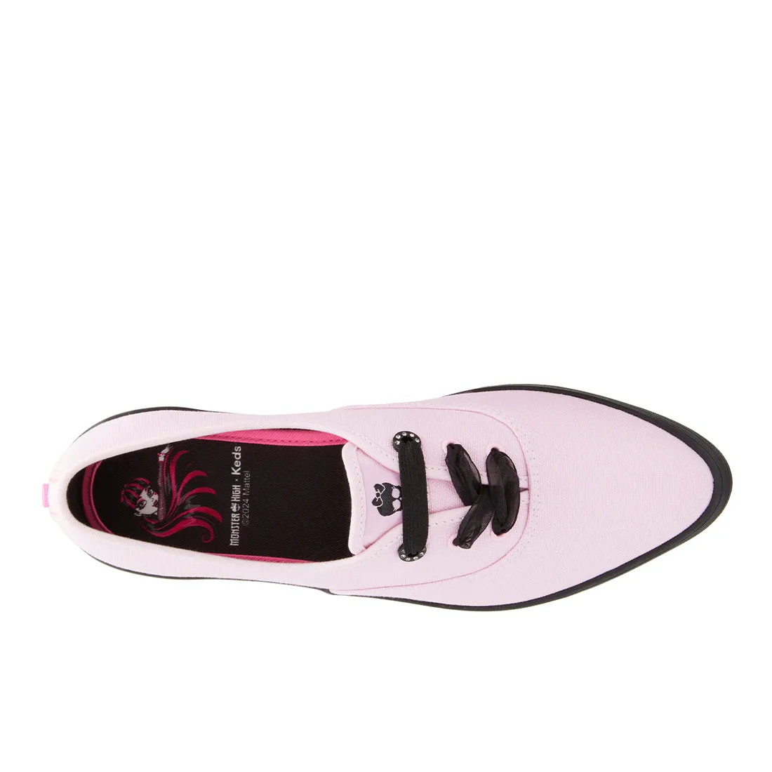 Keds Womens' Monster High Point Canvas Pink/Black (WF68317)