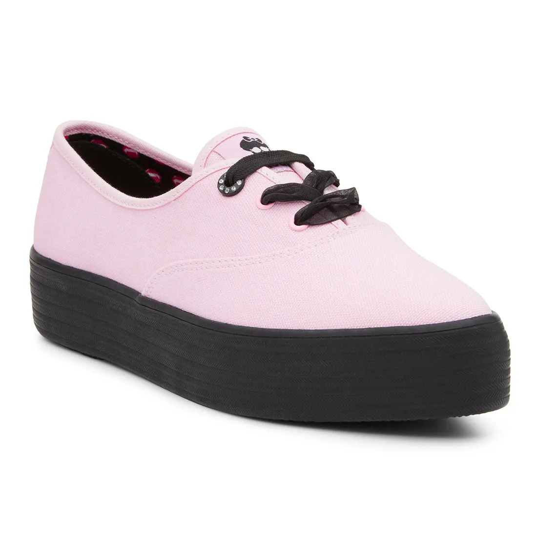 Keds Womens' Monster High Point Canvas Pink/Black (WF68317)