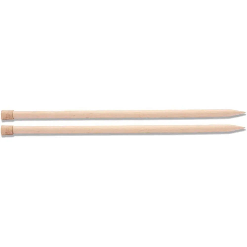 KnitPro "Basix" Birch Wood Jumbo Single Point Knitting Needles - 30cm