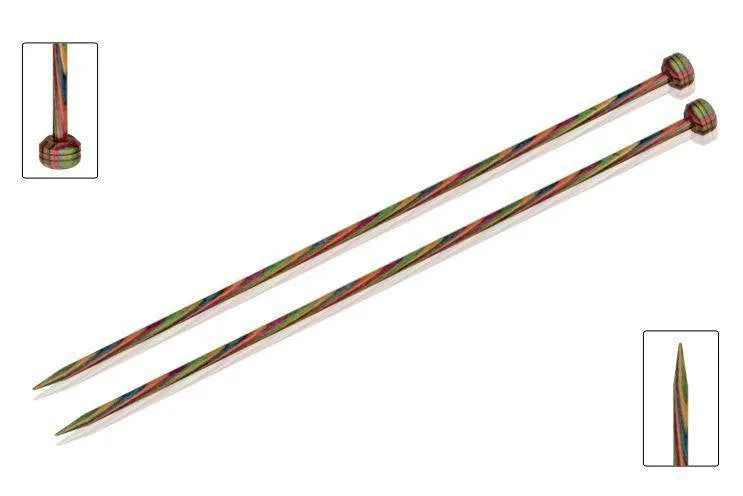 KnitPro "Symfonie" Wood Single Point Knitting Needles (Dif Sizes)