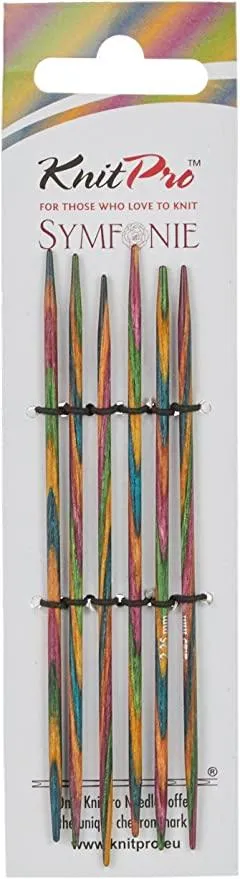 KnitPro Symfonie Wood Double Pointed Needles