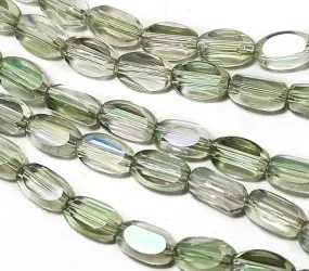 Light Green Oval Designer Crystal Beads