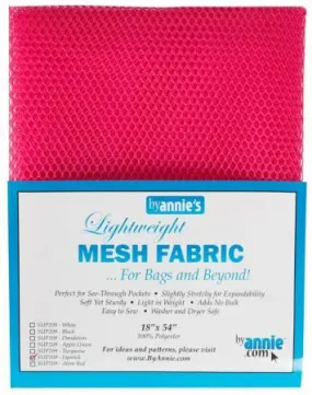 Lightweight Mesh Fabric 18inx54in Lipstick