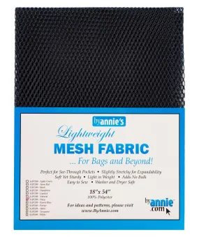 Lightweight Mesh Fabric - Black