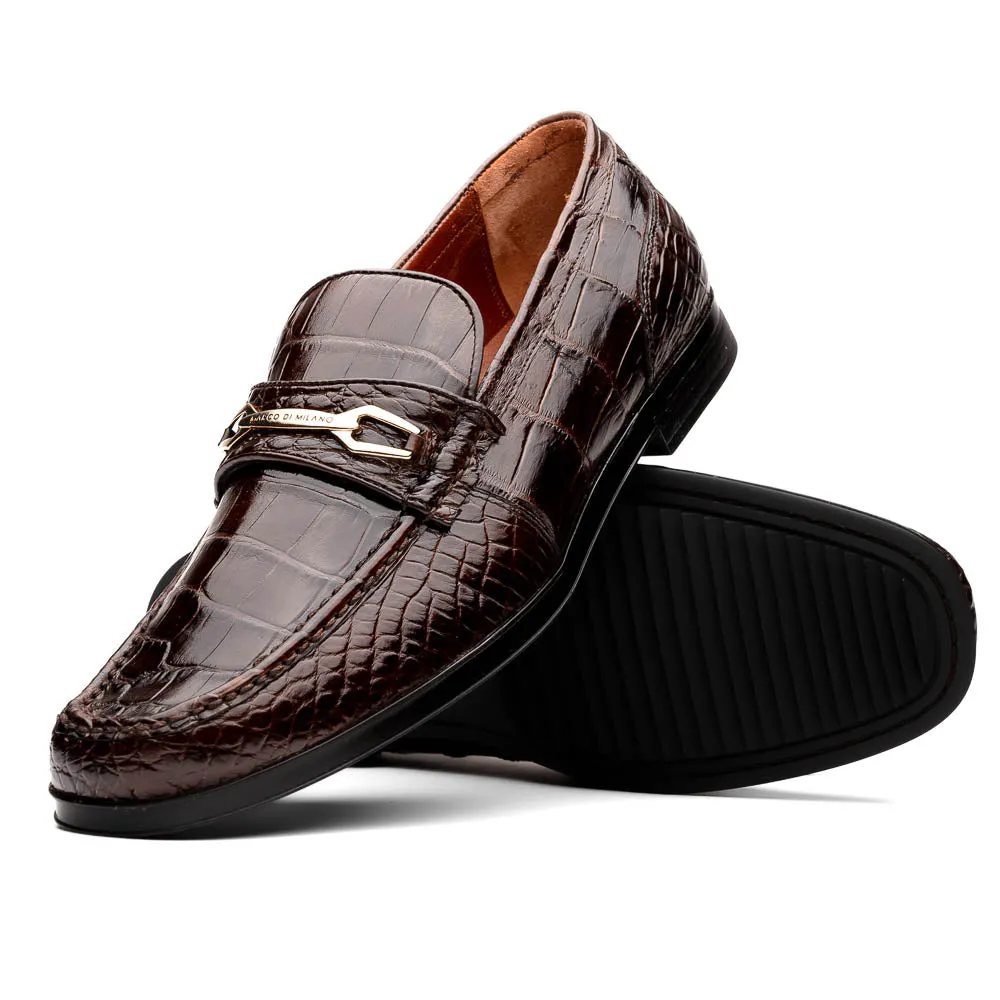 Marco Di Milano Hugo All Alligator and Rubber Brown