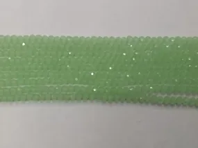 Mint Green Tyre Crystal Glass Beads (Wholesale