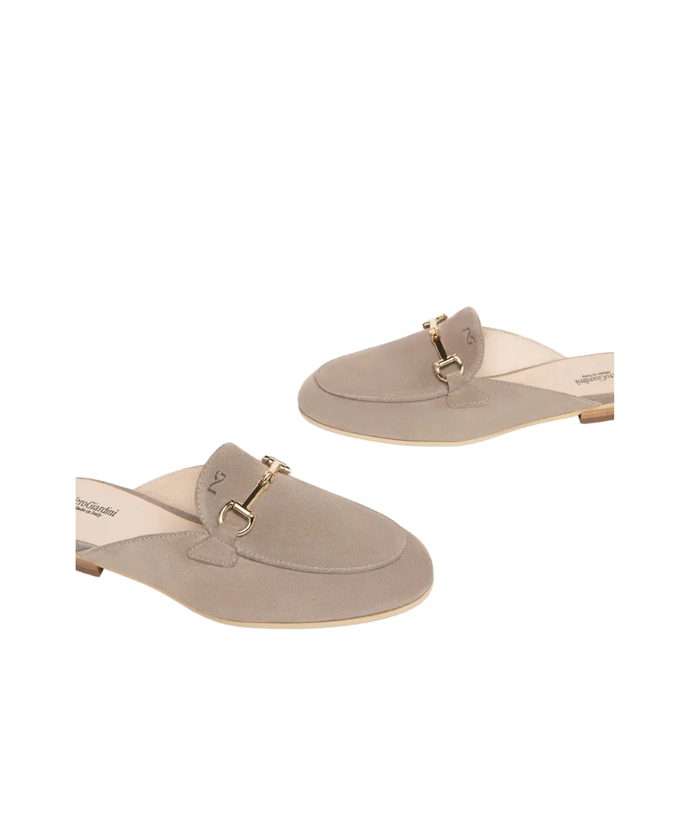 NERO GIARDINI WOMEN SUEDE MULES