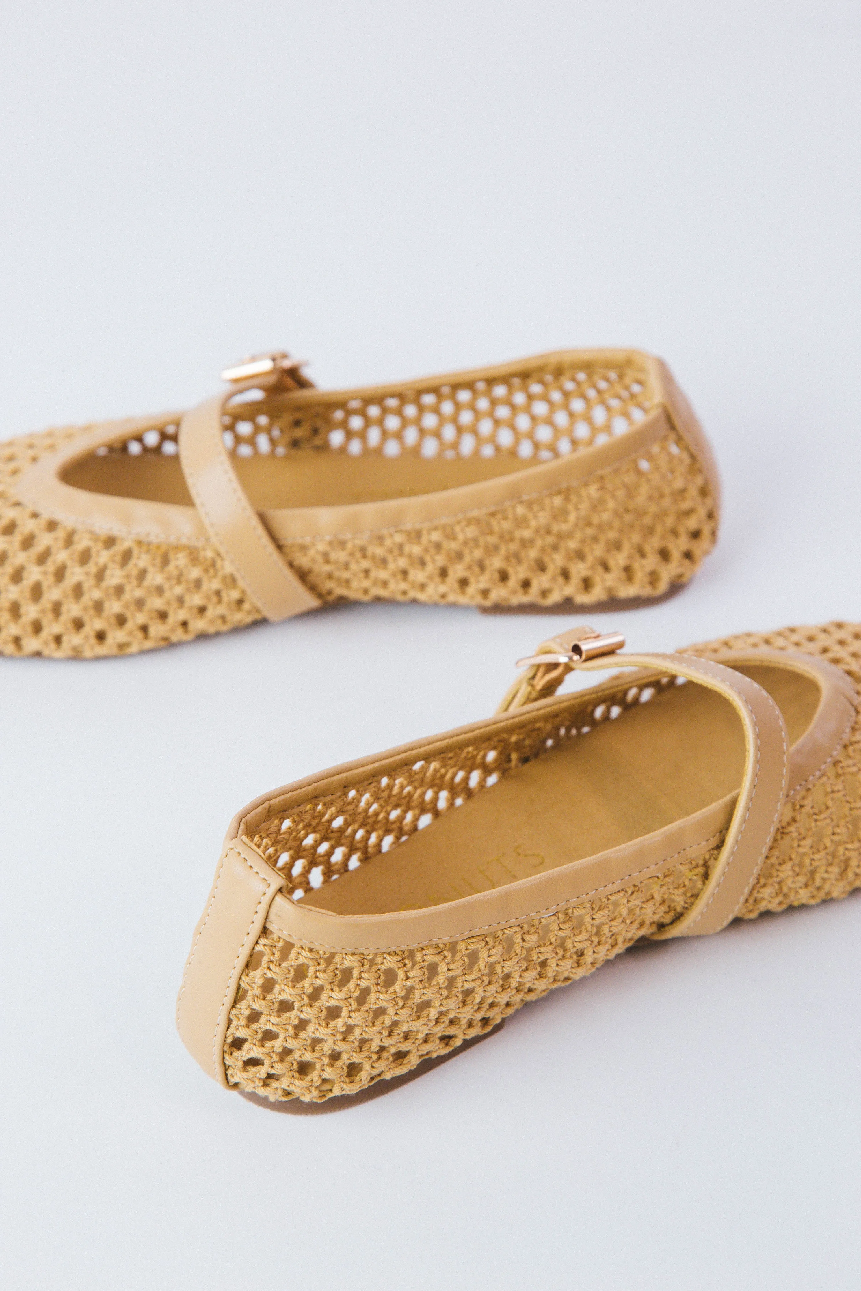 Nolita Fishnet Ballet Flat, Natural | Coconuts by Matisse