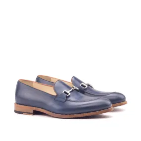 OG Loafer Bit - Painted Calf Navy And Cognac