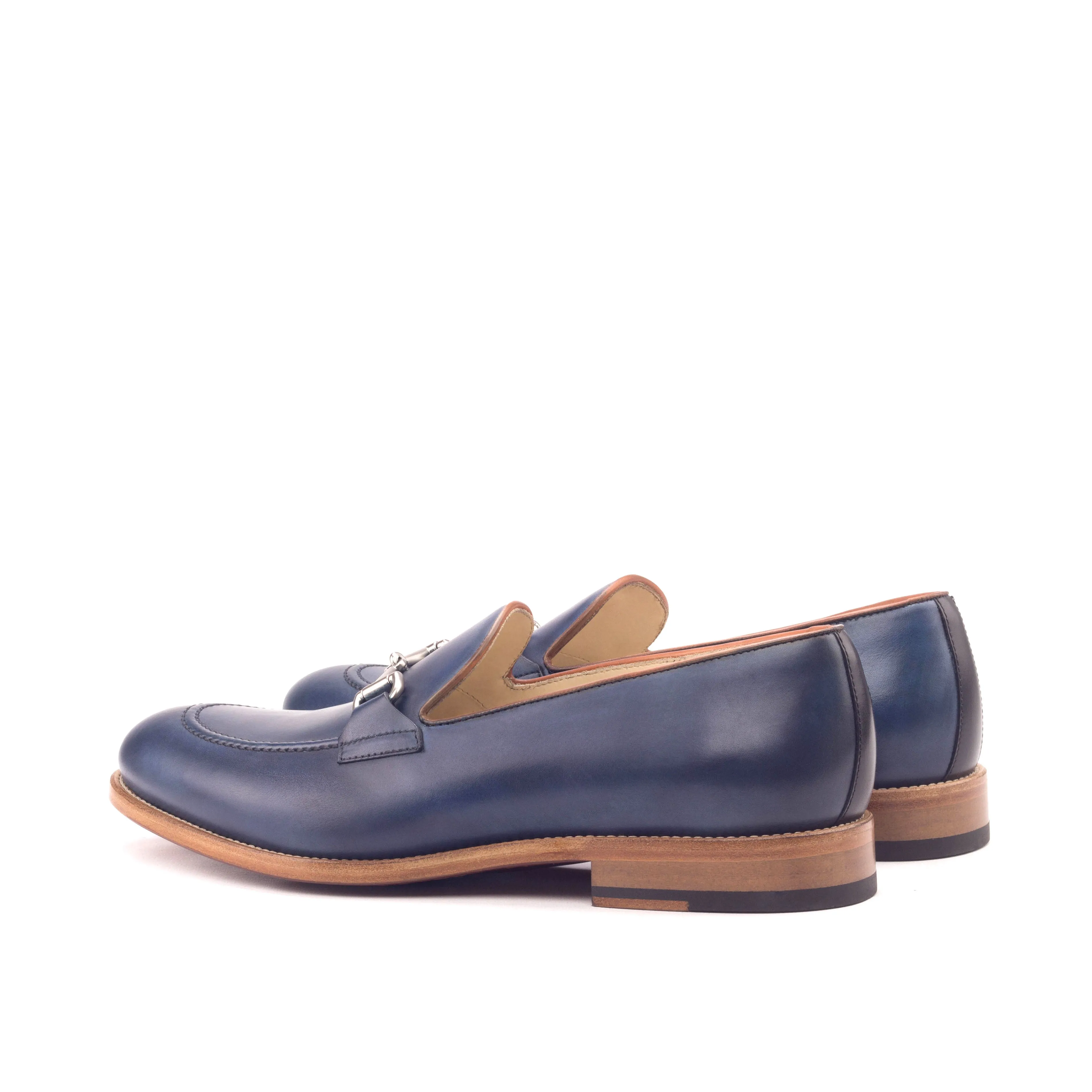 OG Loafer Bit - Painted Calf Navy And Cognac