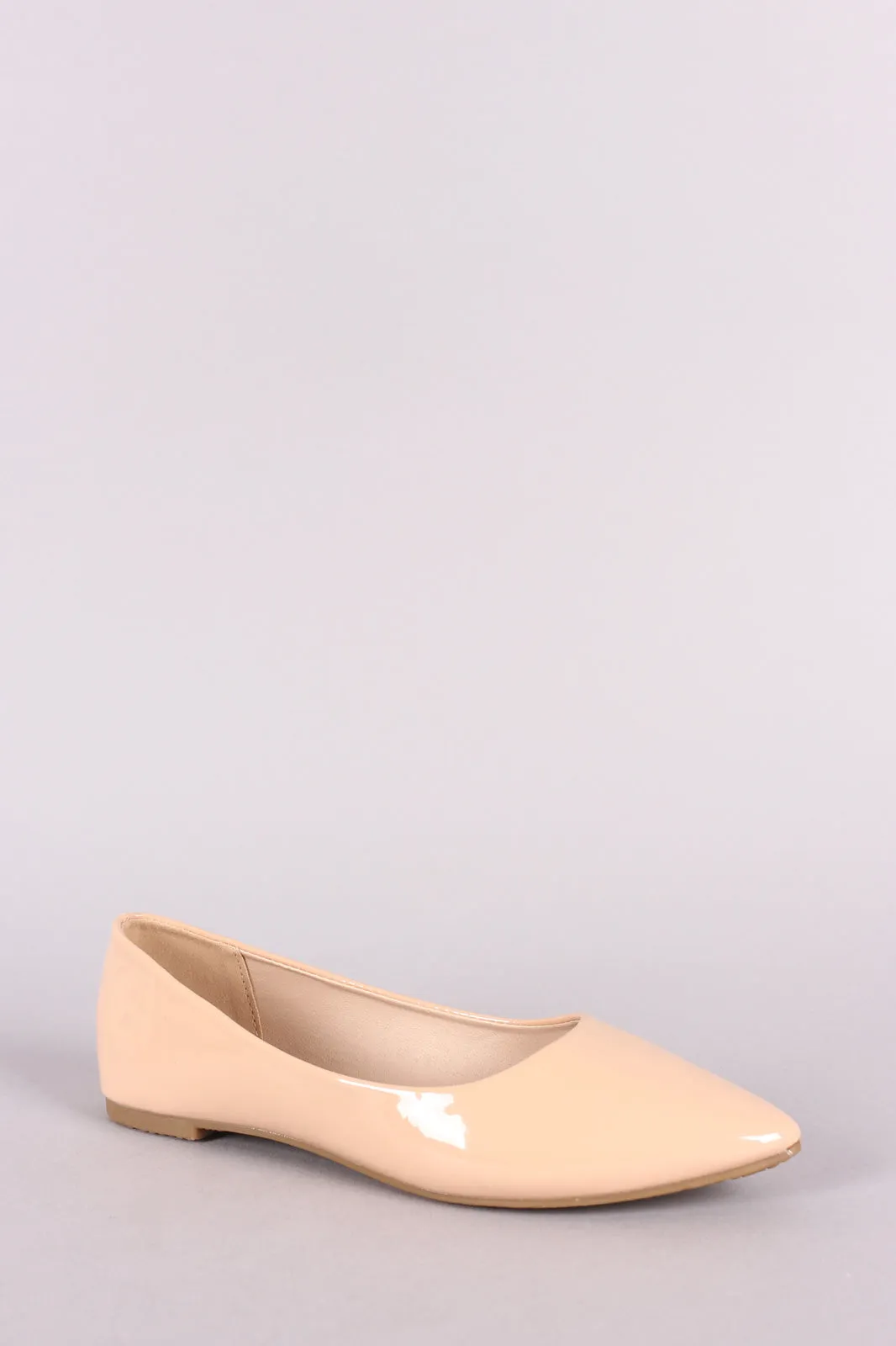 Patent Leather Pointy Toe Flat