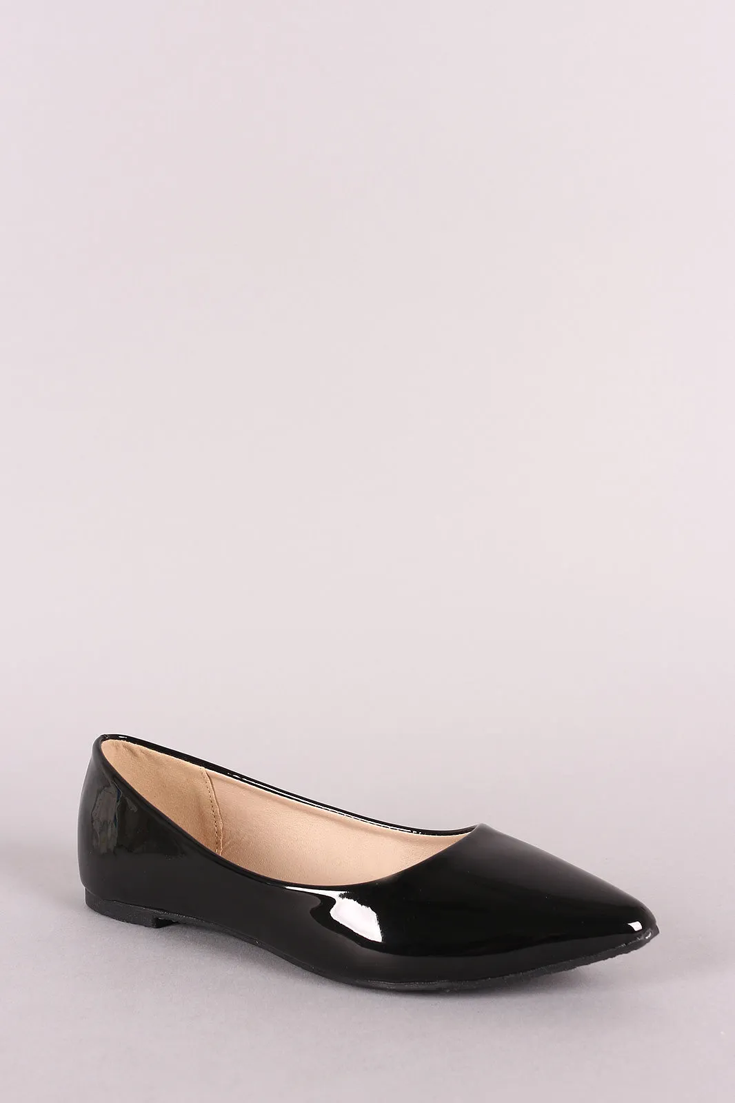 Patent Leather Pointy Toe Flat