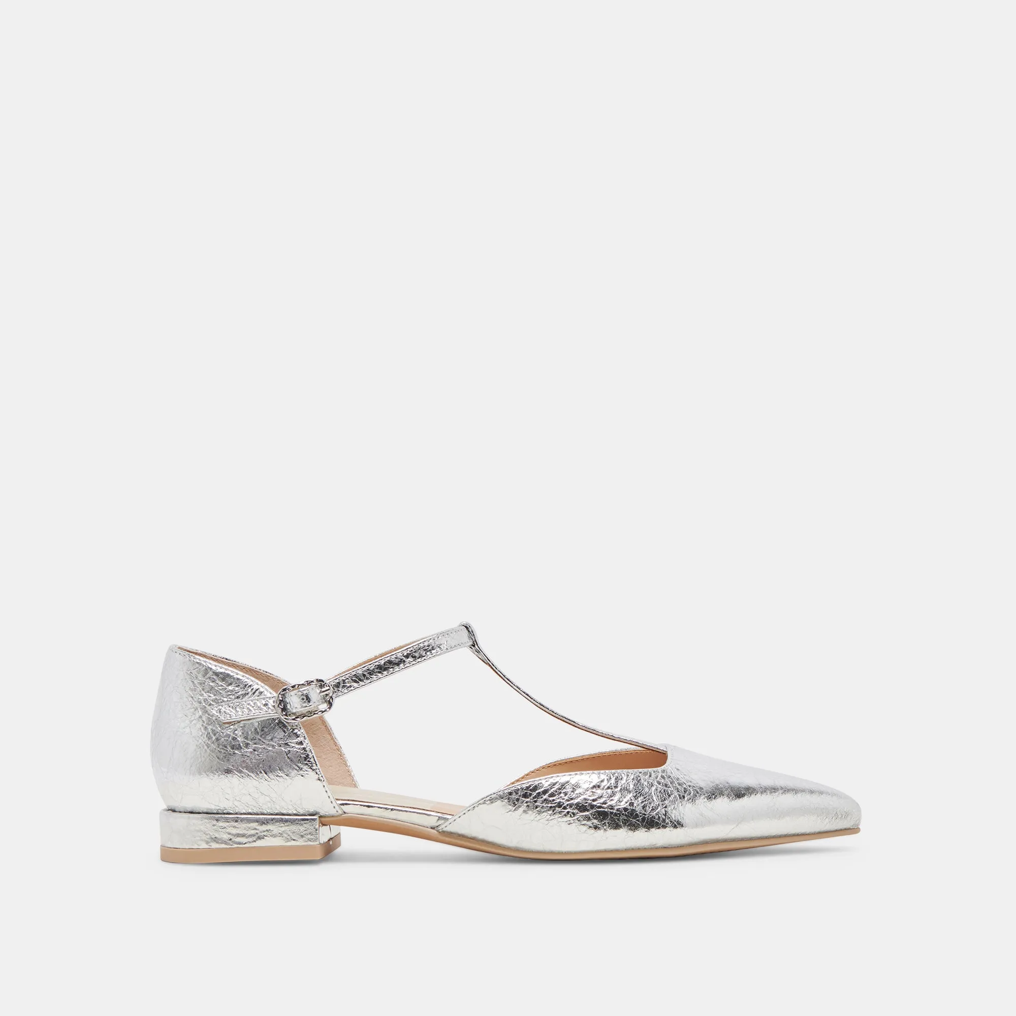 PEATY FLATS SILVER DISTRESSED LEATHER