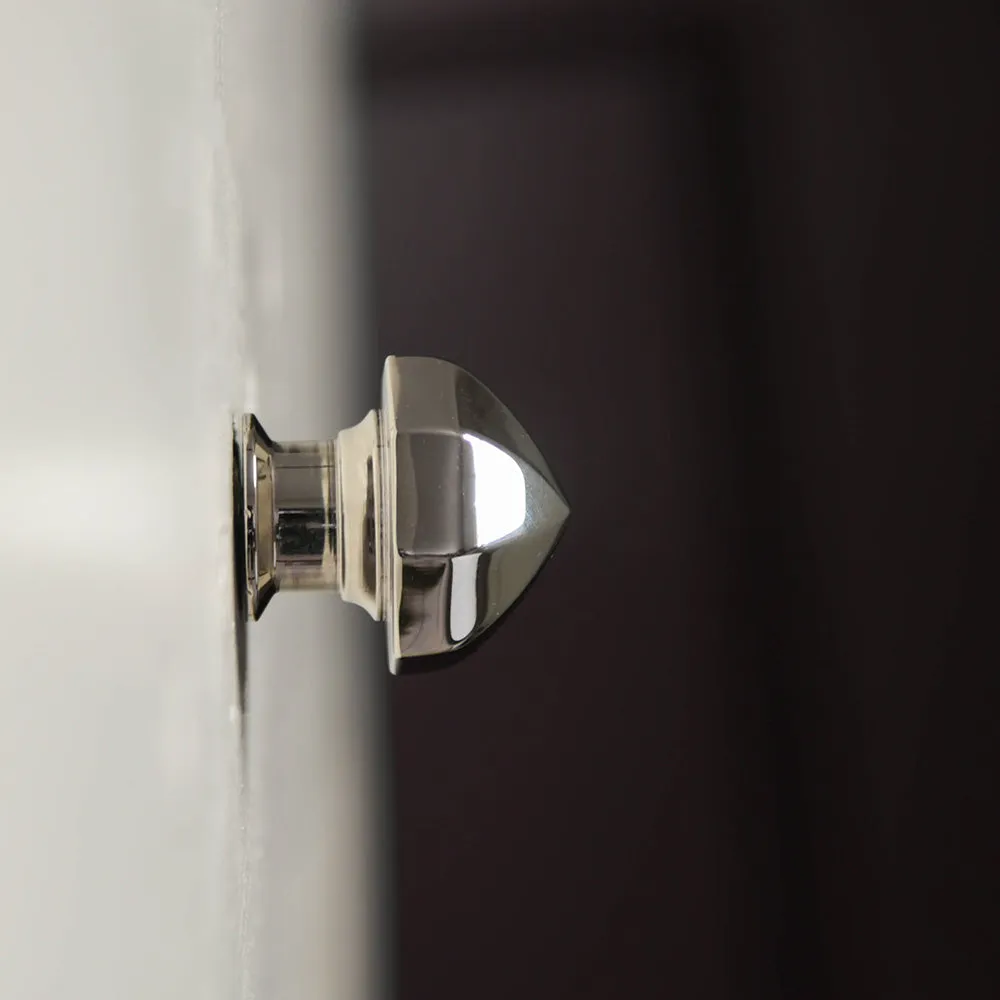 Polished Nickel Pointed Octagonal Cabinet Knob