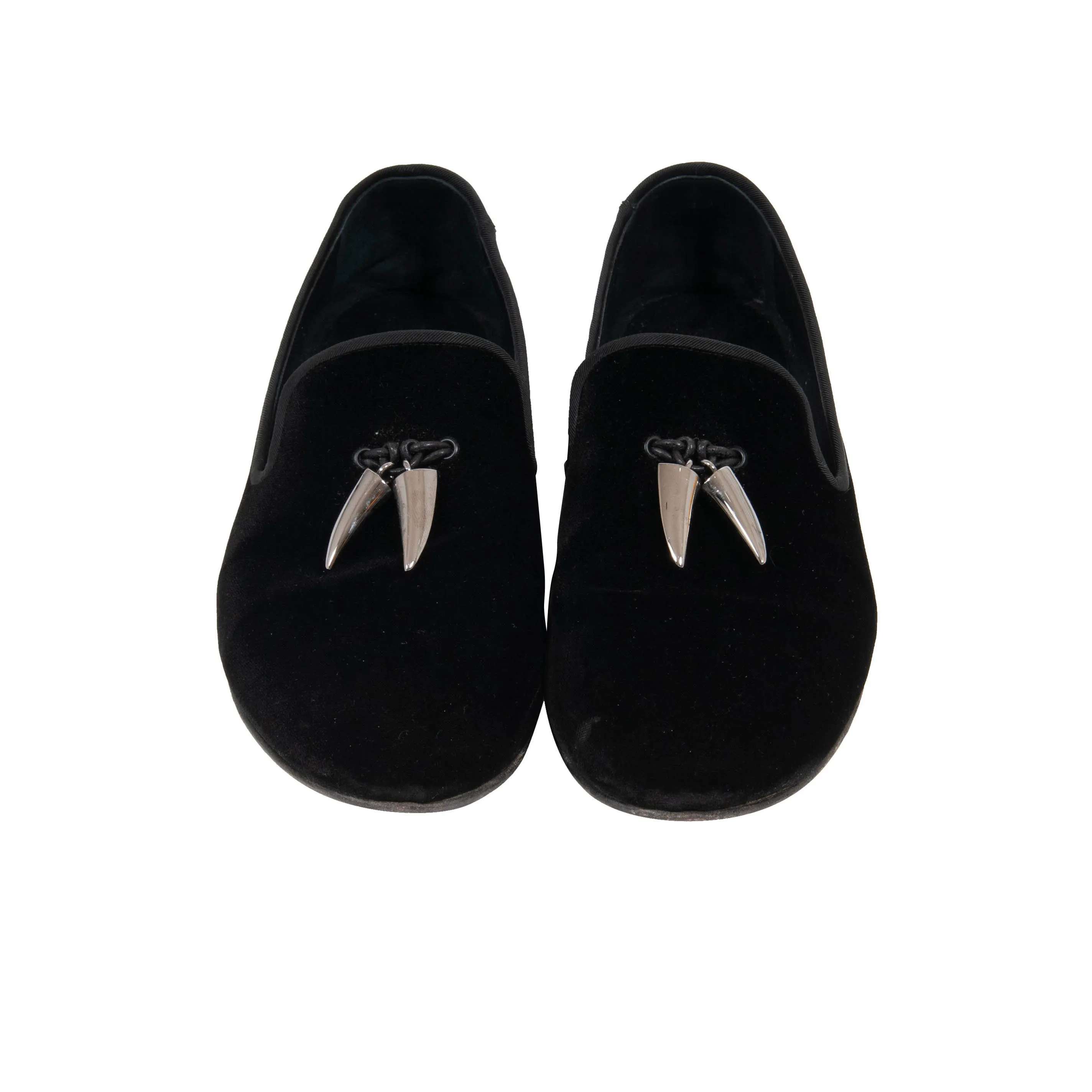 Sharktooth Velvet Loafers