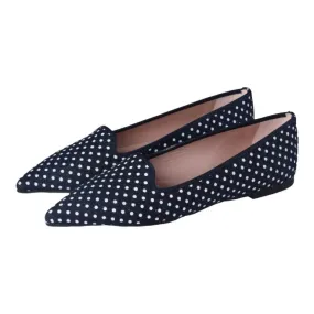 Smoksa - Navy Micro Smoking Loafer for Teen/Women by Pretty Ballerinas