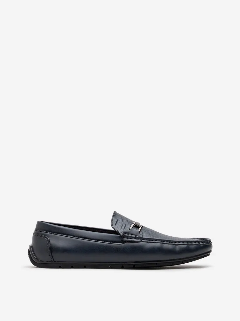 SOLEPLAY Navy Perforated Loafers