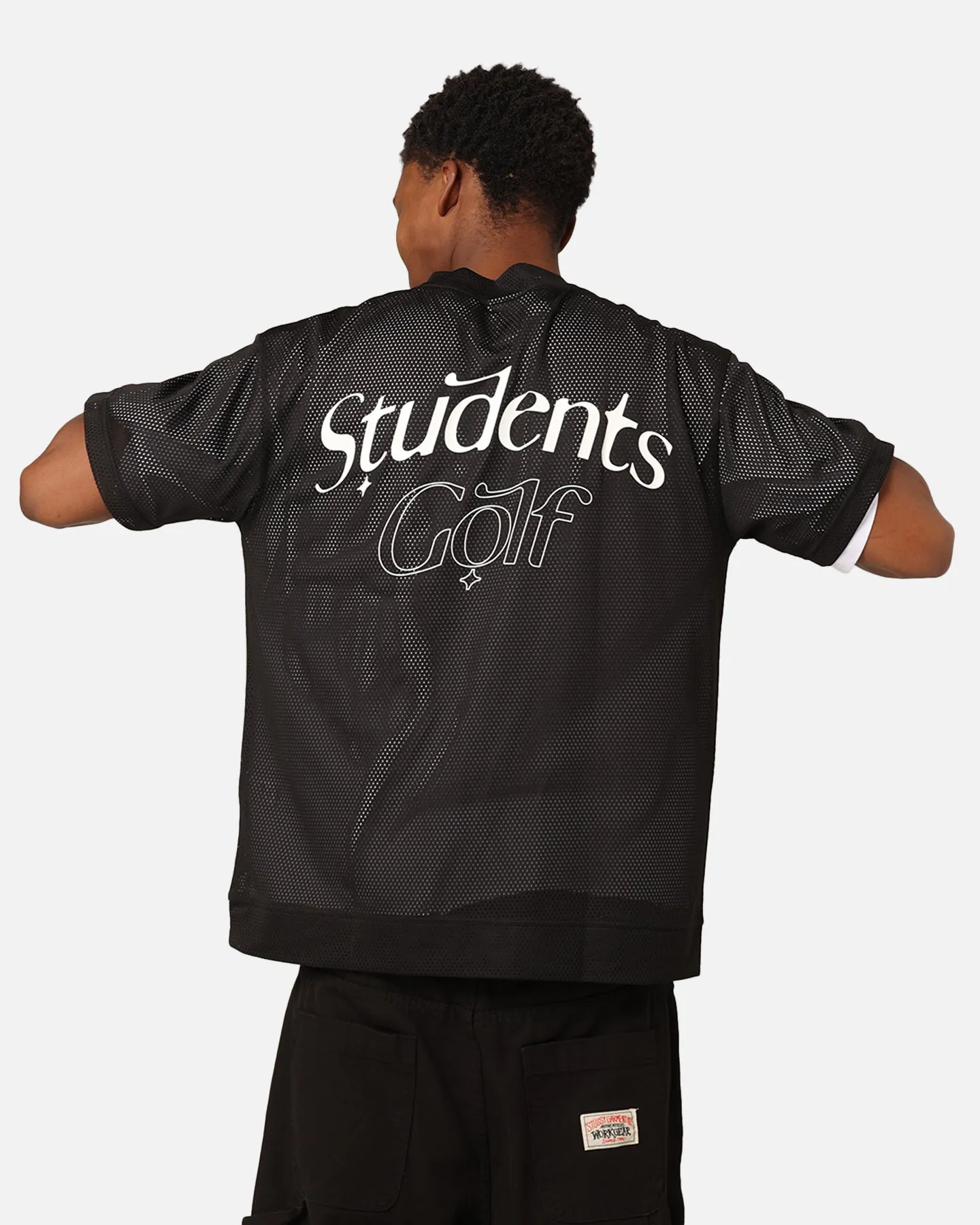 Students Golf Infield Mesh T-Shirt Black