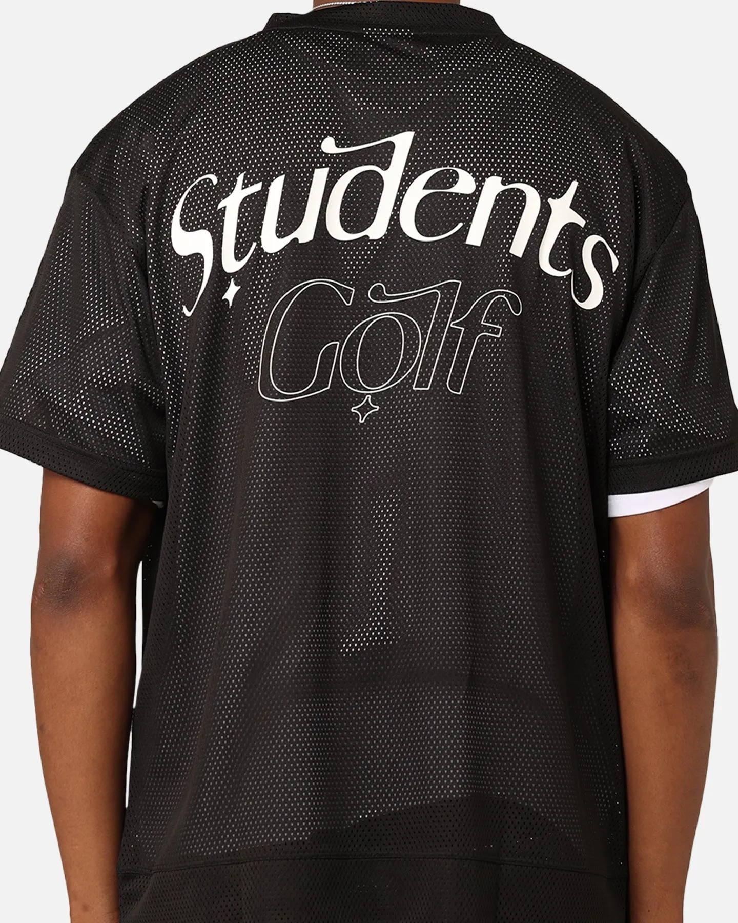 Students Golf Infield Mesh T-Shirt Black