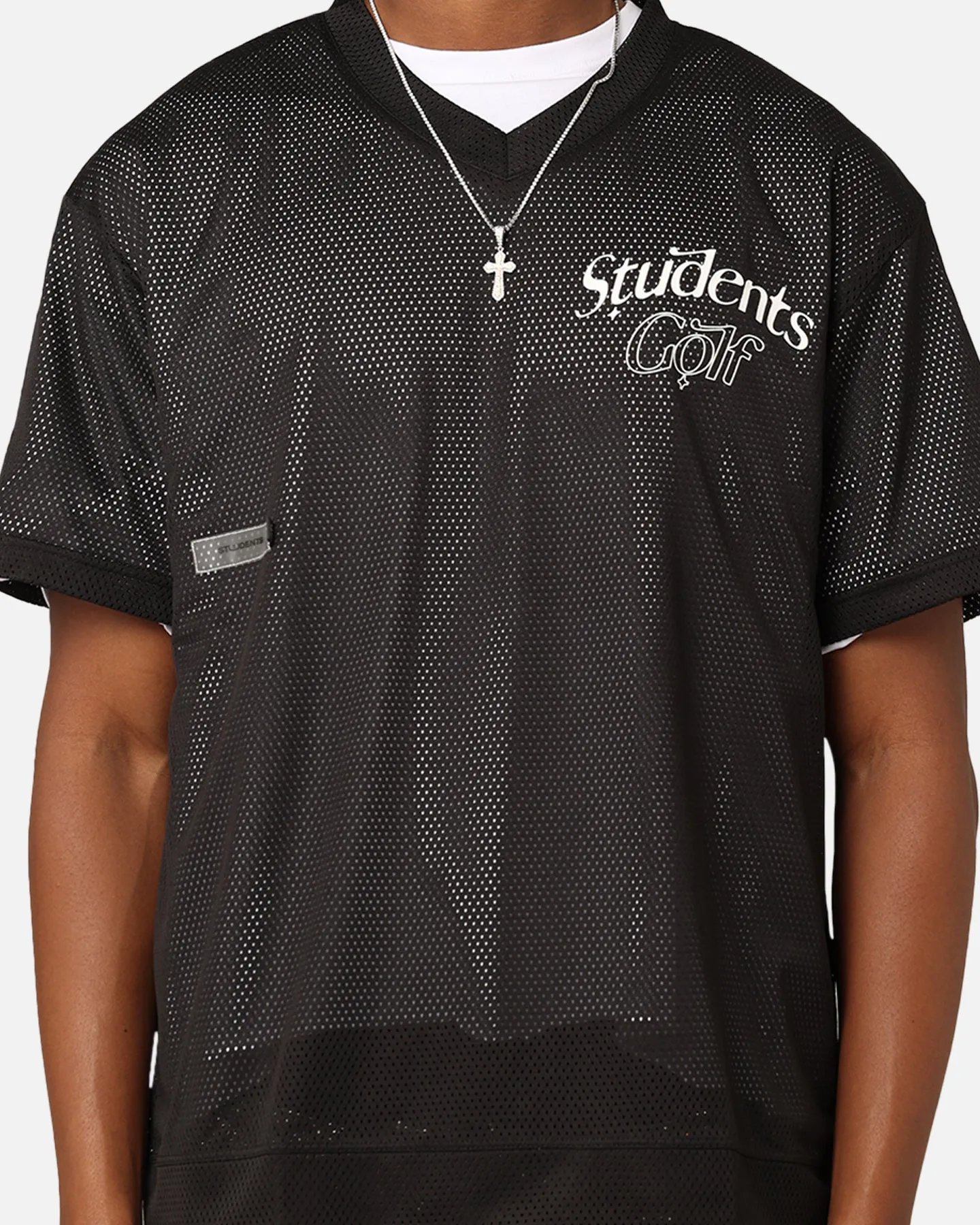 Students Golf Infield Mesh T-Shirt Black