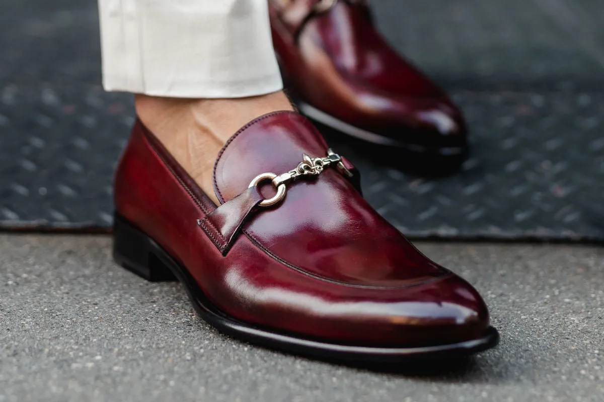 The Caine Bit Loafer - Oxblood