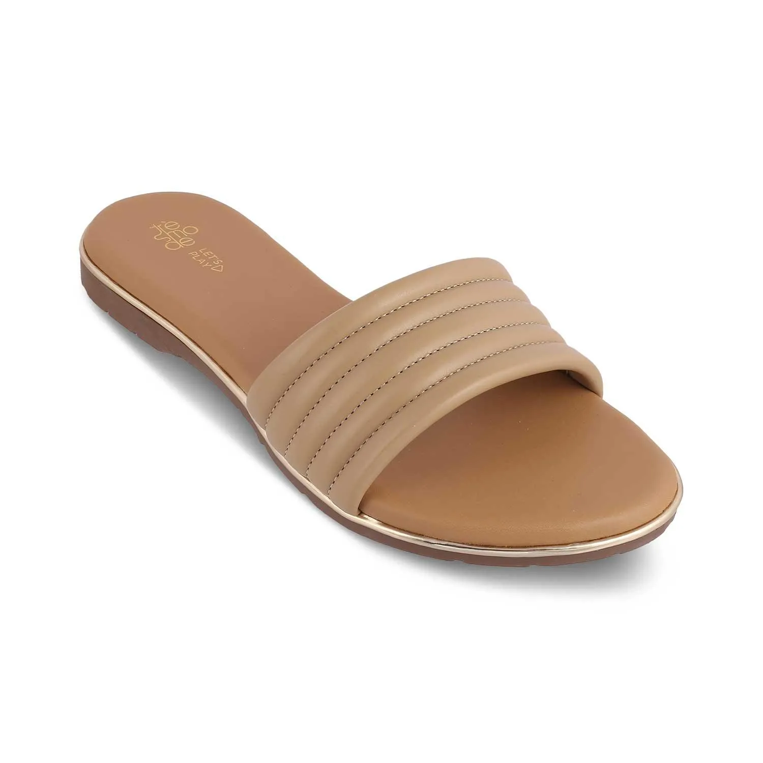 The Shar Beige Women's Casual Flats Tresmode