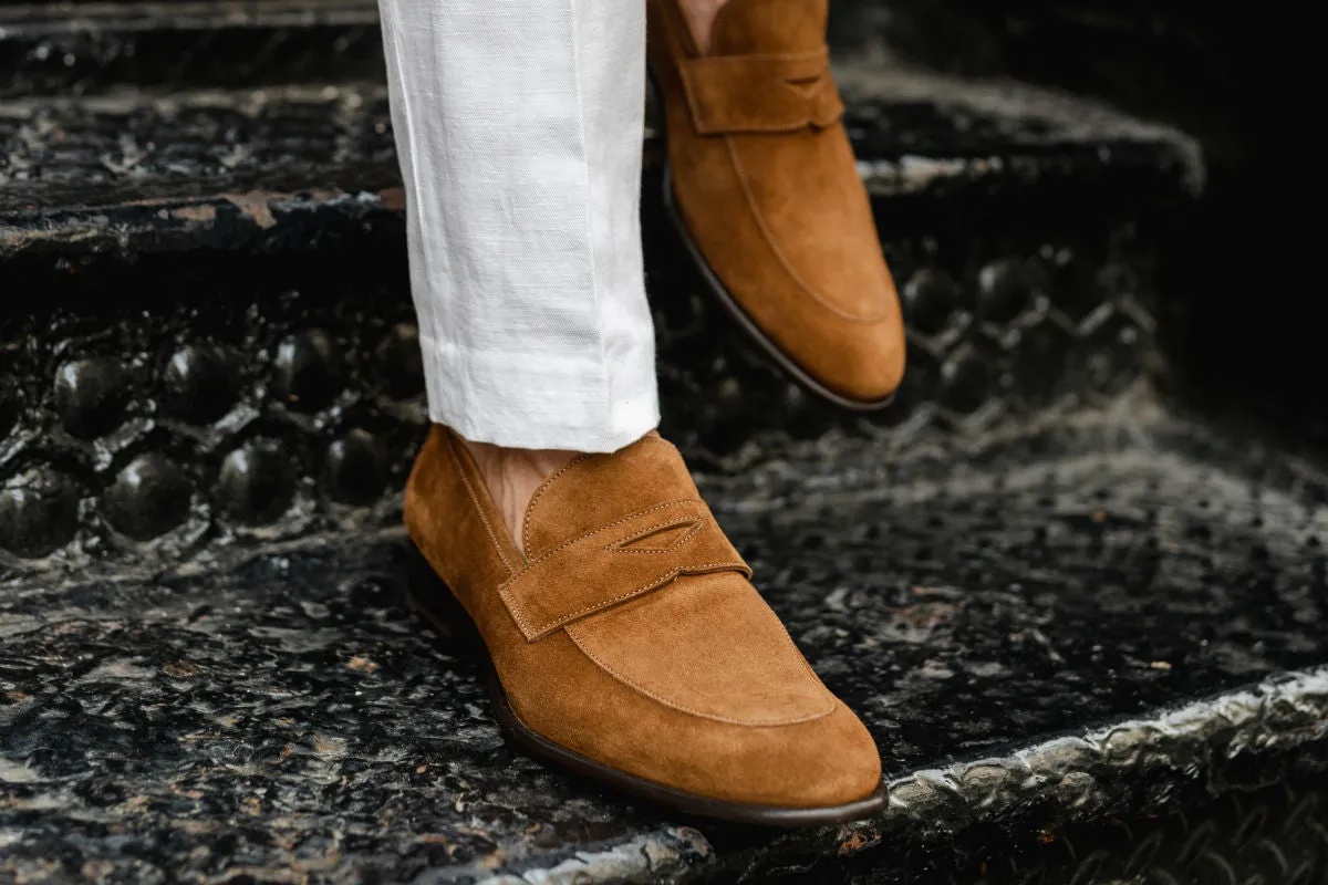 The Stewart Penny Loafer - Cacao Suede