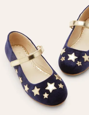 Velvet Flats-College Navy Stars