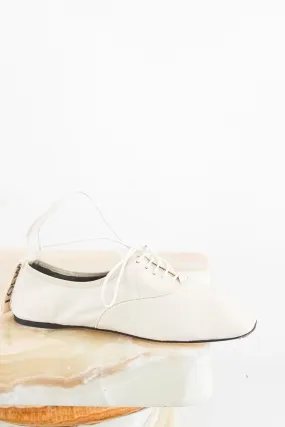 White leather flats RRP £600