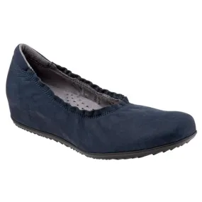 Wish Navy Nubuck Slip-on Shoes