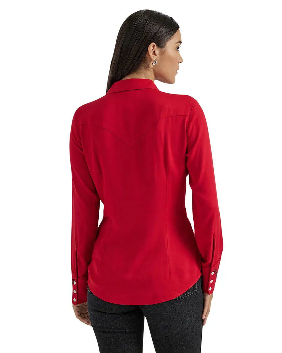 Women's Embroidered Western Yoke Shirt